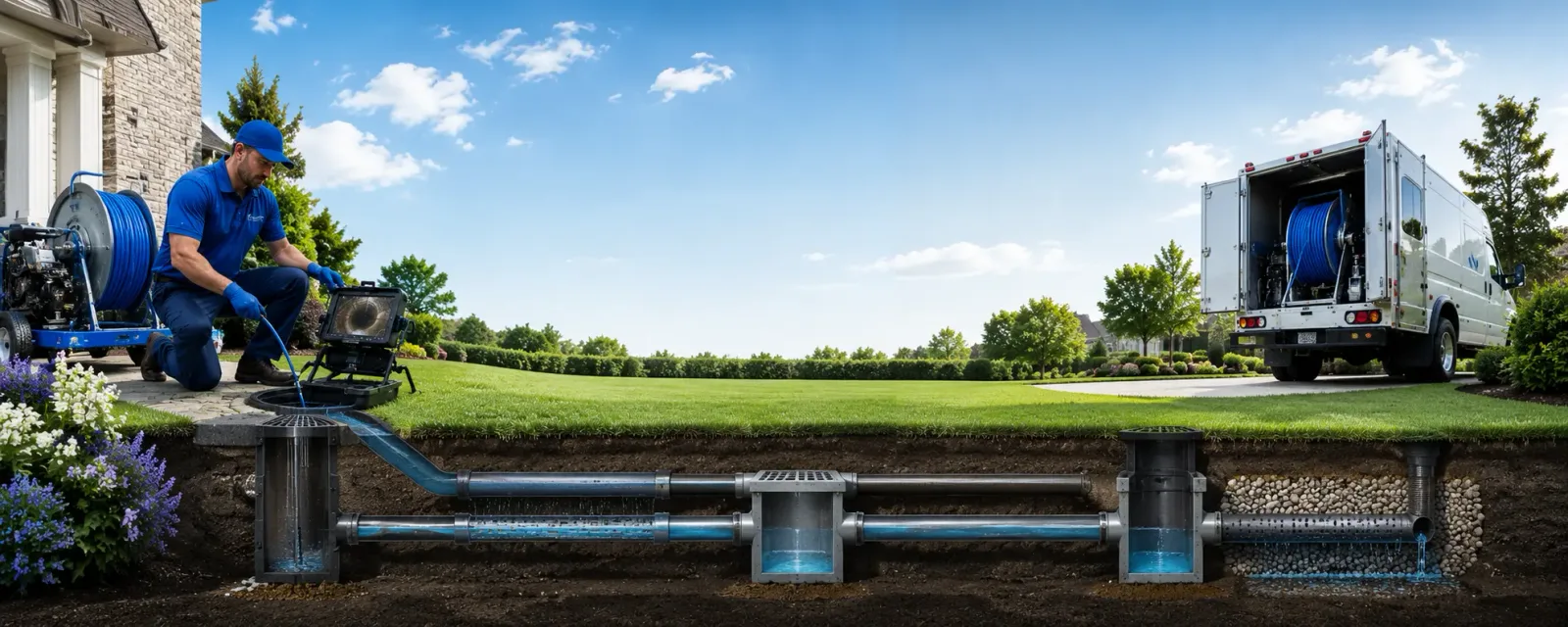 Outdoor drain cleaning information for Hart, TX